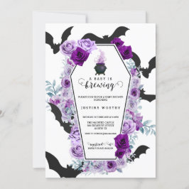 ベビーはハロウィーンベビーシャワーを醸造している 招待状