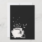 ベビーはハロウィーンベビーシャワーを醸造している 招待状 (裏面)