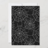 ベビーはハロウィーン秋の赤ちゃんシャワーを醸造している 招待状 (裏面)