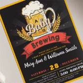 ベビーはビールのカップルの赤ちゃんシャワーを醸造している 招待状