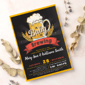 ベビーはビールのカップルの赤ちゃんシャワーを醸造している 招待状