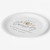 ベビーはビールのベビーシャワーを醸造している ペーパープレート (アングル)