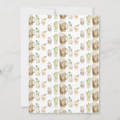 ベビーはビールのベビーシャワーを醸造している 案内状 (裏面)