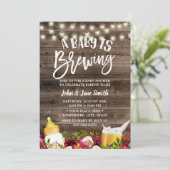 ベビーはビールの素朴フローラ・ベビーシャワーを醸造している 招待状 (スタンド正面)