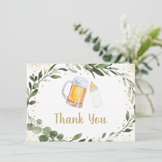 ベビーはビールの緑を醸造してくれてありがとう サンキューカード (スタンド正面)