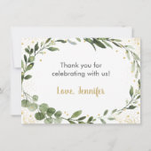 ベビーはビールの緑を醸造してくれてありがとう サンキューカード (裏面)