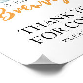 ベビーはビールを醸造している来ありがとう ポスター (角)