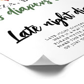 ベビーはビールを醸造している深夜おむつゲーム ポスター (角)