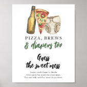 ベビーはビールを醸造している甘い混乱を推測する ポスター (正面)