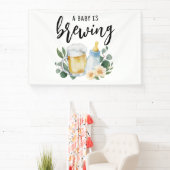 ベビーはビール醸造食べ物を与えボトル 横断幕 (インサイチュ)