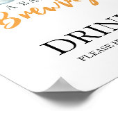 ベビーはビール飲料を醸造している ポスター (角)