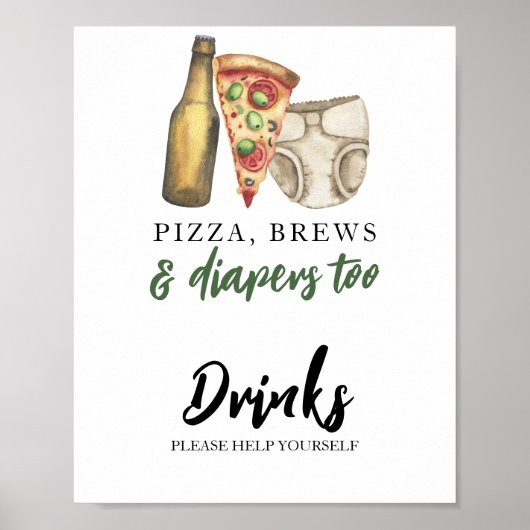 ベビーはビール飲料を醸造している ポスター (正面)