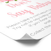 ベビーはピンクのフローラを醸造しているベビーゲーム ポスター (角)