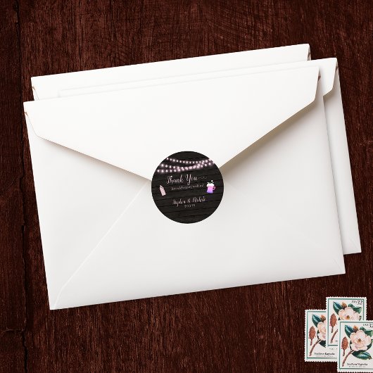 ベビーはピンクの赤ちゃんシャワーをありがとう ラウンドシール