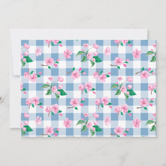 ベビーはピンクまたは青の詩の妊娠を醸造している 案内状 (裏面)