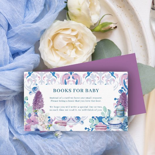 ベビーはフローラ茶の醸造パーティーベビーシャワー エンクロージャーカード