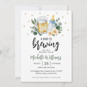 ベビーはブルーインググリーンリーベビーシャワー招待状 招待状 (正面)