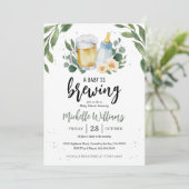 ベビーはブルーインググリーンリーベビーシャワー招待状 招待状 (スタンド正面)