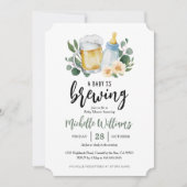 ベビーはブルーインググリーンリーベビーシャワー招待状 招待状 (正面)