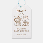 ベビーはブルーイングコーヒーメッセージカード ギフトタグ (正面)