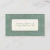 ベビーはブルーイングセージ桃ギンガムブックスのベビー エンクロージャーカード (裏面)