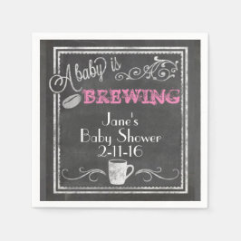 ベビーはブルーイングナプキン（女の子） スタンダードカクテルナプキン