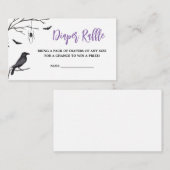 ベビーはブルーイングパープルウィッチベビーおむつラッフル エンクロージャーカード (正面/裏面)