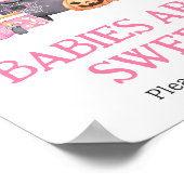 ベビーはブルーイングピンクのハロウィーンのベビーは甘い ポスター (角)