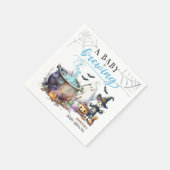 ベビーはブルーイング少年かわいいハロウィーン赤ちゃんシャワー スタンダードカクテルナプキン (角)