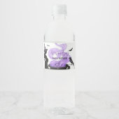 ベビーはブルーイング紫の魔女ベビーシャワー ペットボトルラベル (正面)