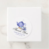 ベビーはブルーイング紫茶パーティー赤ちゃんシャワー フェイバータグ (インサイチュ)