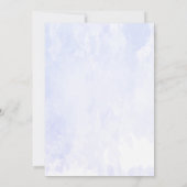 ベビーはブルーイング青ボトル水の色ベビーシャワー 招待状 (裏面)