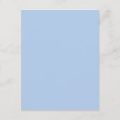 ベビーはブルーイング魔女の赤ちゃんシャワーゴシックブルー エンクロージャーカード (裏面)