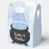 ベビーはブルーイング魔女の赤ちゃんシャワーゴシックブルー フェイバーボックス (オープン)