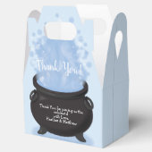 ベビーはブルーイング魔女の赤ちゃんシャワーゴシックブルー フェイバーボックス (オープン)