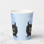 ベビーはブルーイング魔女の赤ちゃんシャワーゴシックブルー 紙コップ (左)