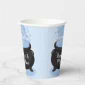 ベビーはブルーイング魔女の赤ちゃんシャワーゴシックブルー 紙コップ (右)