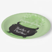 ベビーはブルーイング魔女シャワーハロウィーンキャルドロン ペーパープレート (アングル)