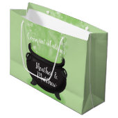 ベビーはブルーイング魔女シャワーハロウィーンキャルドロン ラージペーパーバッグ (正面アングル)