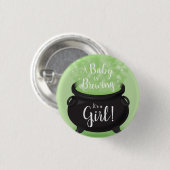 ベビーはブルーイング魔女シャワーハロウィーンキャルドロン 缶バッジ (正面&裏面)