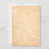 ベビーはブルーイング魔女ハロウィーンベイビーシャワー 招待状 (裏面)