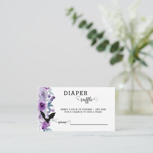 ベビーはブルーイング10月ベビーおむつラッフルカード エンクロージャーカード (スタンド正面)