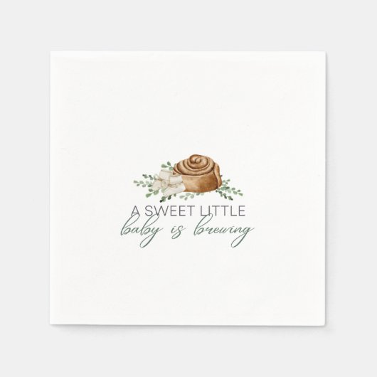 ベビーはブルーイング – ペストリー&ブティー スタンダードカクテルナプキン (正面)