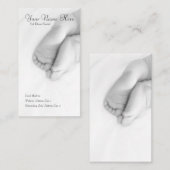 ベビーはプロフィールカードをつま先で触ます 名刺 (正面/裏面)