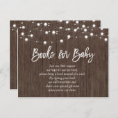 ベビーはベビーのための素朴なベビーシャワーの本を醸造しています インビテーションポストカード (正面/裏面)