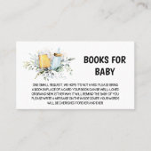 ベビーはベビーのための赤ちゃんシャワーブックを醸造している 名刺 (正面)