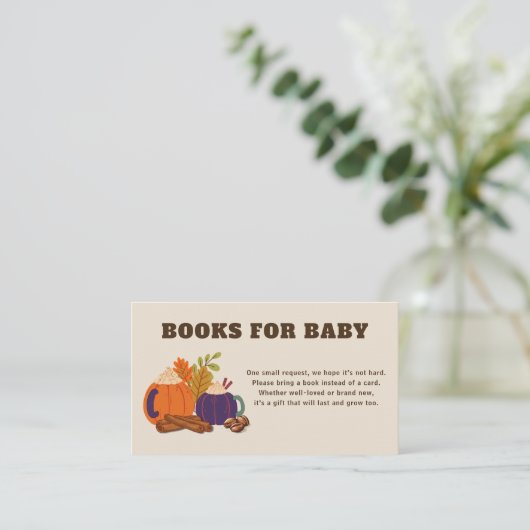ベビーはベビーのための赤ちゃんシャワー本を醸造している エンクロージャーカード (スタンド正面)