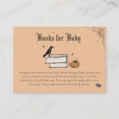 ベビーはベビーオレンジの赤ちゃんシャワーのための醸造本 エンクロージャーカード (正面)