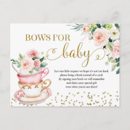 ベビーはベビーカード用の茶パーティーの本を醸造する インビテーションポストカード