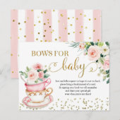 ベビーはベビーカード用の茶パーティーの本を醸造する インビテーションポストカード (正面/裏面)